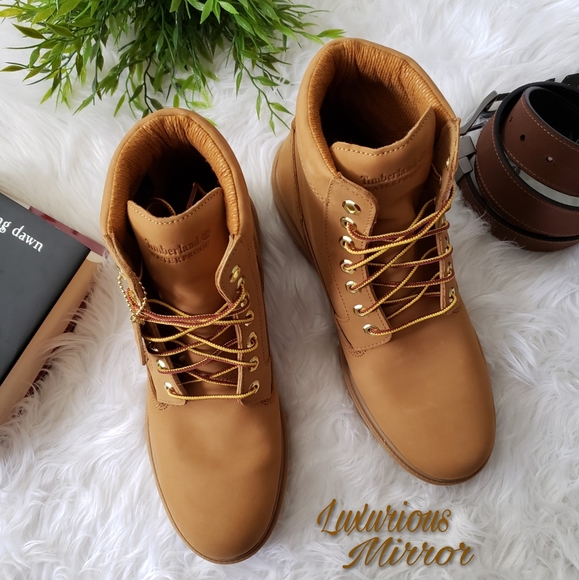 Timberland Men's Classic 6" Waterproof Wheat Boots - Picture 2 of 6